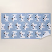 Serviette De Plage Motif de chien Terrier Jack Russell Parson (Devant)
