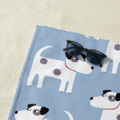 Serviette De Plage Motif de chien Terrier Jack Russell Parson (En situation)