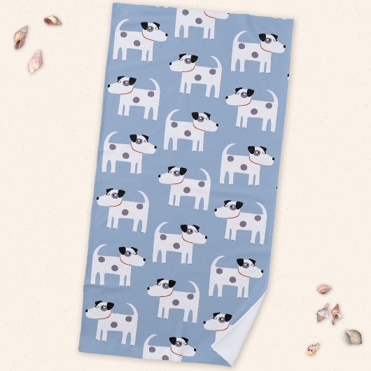 Serviette De Plage Motif de chien Terrier Jack Russell Parson
