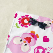 Serviette De Plage Motif De Chouettes, Chouettes Mignonnes, Chouettes (En situation)