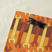 Serviette De Plage Motif de clé verticale (En situation)