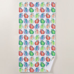 Serviette De Plage Motif de cobaye d'art de bruit