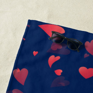 Serviette De Plage Motif de coeur 40