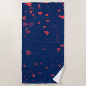 Serviette De Plage Motif de coeur 40 (Devant)
