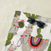 Serviette De Plage Motif de collection Llamarama (En situation)