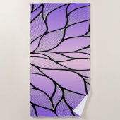 Serviette De Plage Motif de congé créatif Pearlescent violet (Devant)