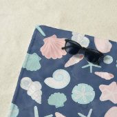 Serviette De Plage motif de coquillages (En situation)