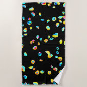 Serviette De Plage Motif de couleur vivant (Devant)