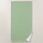 Serviette De Plage Motif de courge à rayures vertes (Devant)