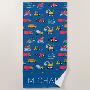 Serviette De Plage Motif de déplacement de construction mûre