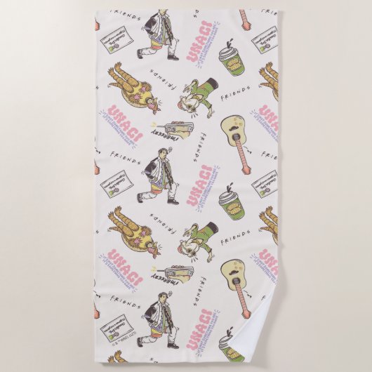 Serviette De Plage Motif de dessin animé Tan FRIENDS™ (Devant)