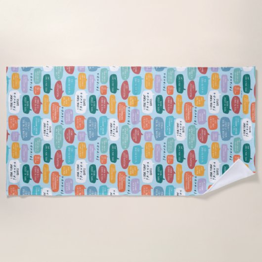 Serviette De Plage Motif de devis AMIS™ (Devant)