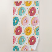 Serviette De Plage Motif de Donuts (Devant)