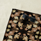 Serviette De Plage Motif de fleurs (En situation)