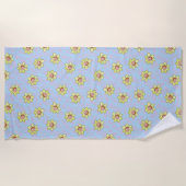 Serviette De Plage Motif de fleurs Morty (Devant)