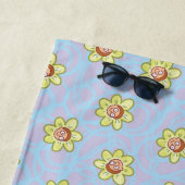 Serviette De Plage Motif de fleurs Morty (En situation)