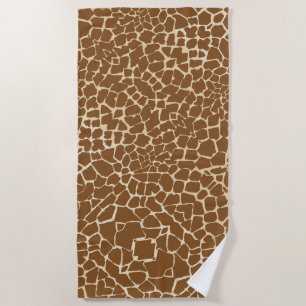 Serviette De Plage Motif de fourrure Giraffe Imprimer