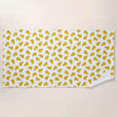 Serviette De Plage Motif de fromage mou (Devant)