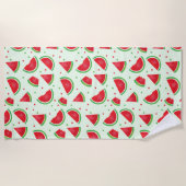 Serviette De Plage Motif de fruits d'été de pastèque (Devant)