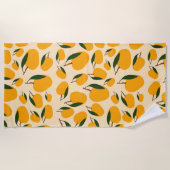 Serviette De Plage Motif de fruits d'été Mango (Devant)