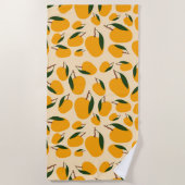 Serviette De Plage Motif de fruits d'été Mango (Devant)