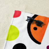 Serviette De Plage Motif de fruits néon Tropical Glow (En situation)