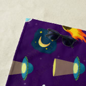 Serviette De Plage Motif de fusée de l'astronaute spatial (En situation)