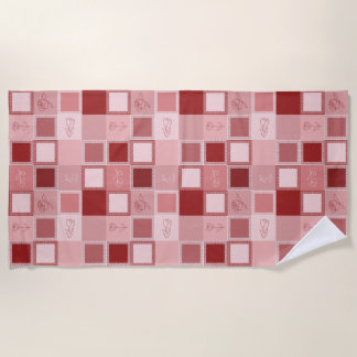 Serviette De Plage motif de géométrie extensible