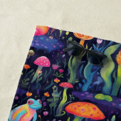 Serviette De Plage Motif de grenouilles néons vibrantes (En situation)