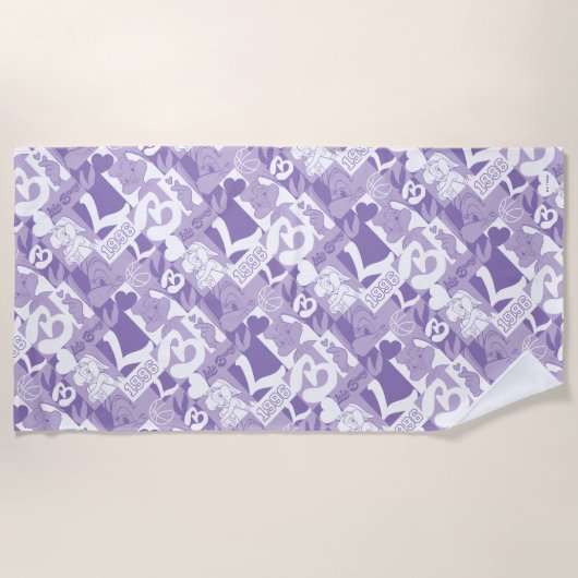 Serviette De Plage Motif de grille Lola '96 (Devant)