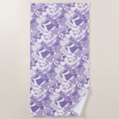 Serviette De Plage Motif de grille Lola '96 (Devant)