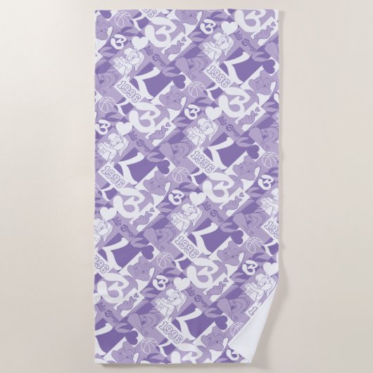 Serviette De Plage Motif de grille Lola '96 (Devant)