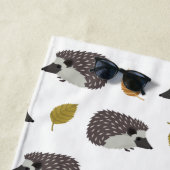 Serviette de plage Motif de hérisson (En situation)