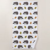 Serviette de plage Motif de hérisson (Devant)