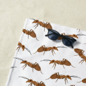 Serviette De Plage Motif de jolies fourmis (En situation)