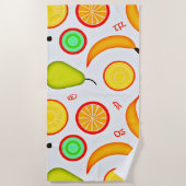 Serviette De Plage Motif de kaléidoscope à fruité vive (Devant)