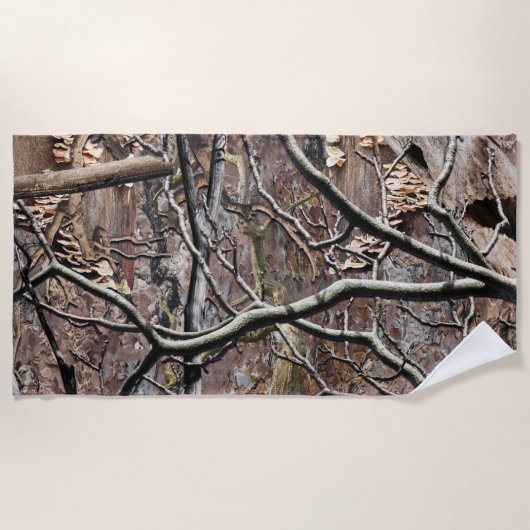 Serviette De Plage Motif de la chasse au camouflage 8 (Devant)