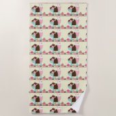 Serviette De Plage Motif de la crème glacée douce (Devant)