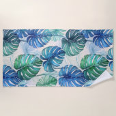 Serviette De Plage Motif de la monstère tropicale (Devant)