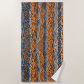Serviette De Plage Motif de la peau d'animal des points de panthère (Devant)