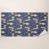Serviette De Plage Motif de lama de célébration (Devant)