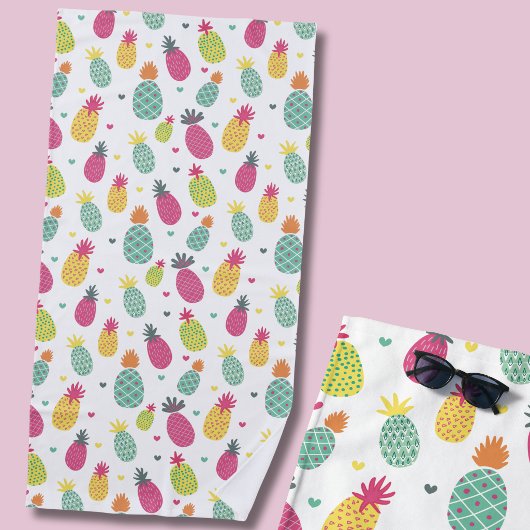 Serviette De Plage Motif de l'ananas tropical