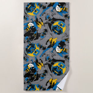 Serviette De Plage Motif de lancer à fond Batman