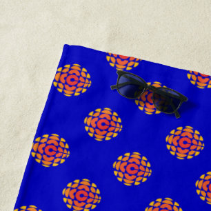 Serviette De Plage MOTIF de logo CBC 1974