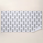 Serviette De Plage Motif de logo Entreprise Rectangle personnalisé (Devant)