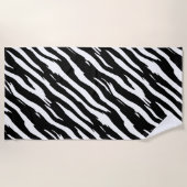Serviette De Plage Motif de mode classique Zebra Print Stripe (Devant)