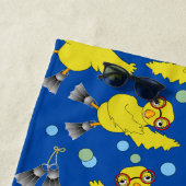 Serviette De Plage Motif de nage (En situation)