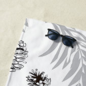 Serviette De Plage Motif de Noël, Pine Snow 7 (En situation)