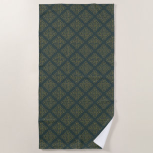 Serviette De Plage Motif de noeud celtique élégant