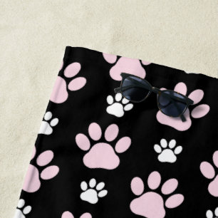 Serviette De Plage Motif De Pailles, Pailles Roses, Pailles De Chien,